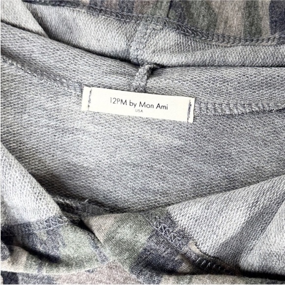 12PM BY MON AMI camo hoodie top M - Picture 7 of 9